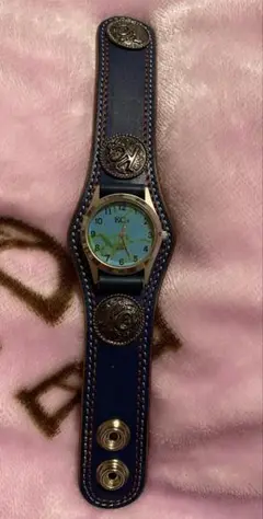 ★お値下げしました★チャイハネ☆エスニックアナログ時計 ブルー