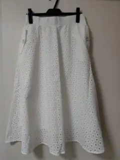 【新品・未使用】DoCLASSE ホワイトレースフレアスカート