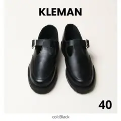 【美品】 KLEMAN レザーシューズ Tストラップ DAISY 40