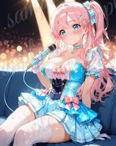 b457 美少女 かわいい イラスト 下着 コスプレ セクシー A4ポスター