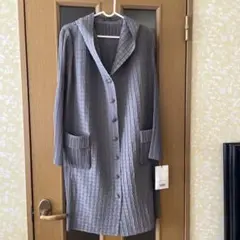 最終価格グレー プリーツフードコートT -PLEATS プリーツプリーズ好きL