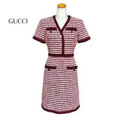 【未使用級】GUCCI グッチ 人気ツイードワンピース ドレスワンピース
