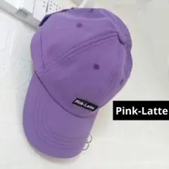 Pink-Latte キャップ 帽子 ピンクラテ パープル