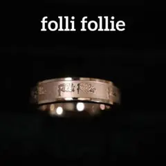 【匿名配送】 フォリフォリ リング 指輪 12号 ピンクゴールド ロゴ 2