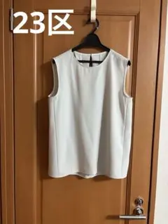 美品 23区 トップス ノースリーブブラウス シャツ トップス M〜L