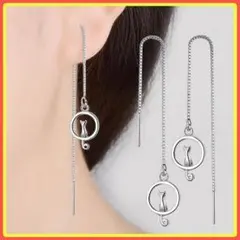 ⭐️フォロー割⭐️ピアス シルバー キュービック 亜鉛合金 #C168-1