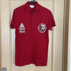 DIESEL レッド ポロシャツ サイズS