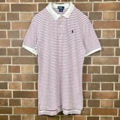 Polo by Ralph Lauren【L】 ボーダー クレリック ポロシャツ