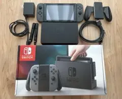 ★Nintendo Switch 本体 グレー 完動品 セット 化粧箱あり★