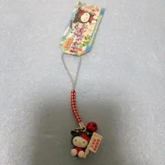 【サンリオ】ハローキティ　宮城限定　仙台名物牛タン　根付けストラップ