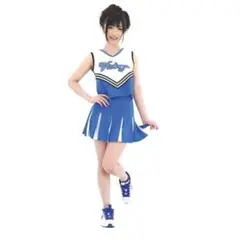 Victory チア コスプレ 衣装 上下セット ポンポン付き