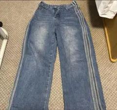 デニム　パンツ　バギーデニム　太め　KENVIBE シティボーイ　古着　メンズ