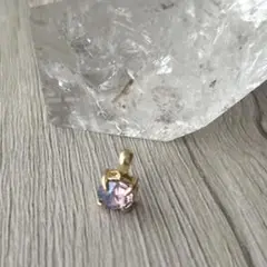 キラキラビジューバイオレットネックレスチャームのみ