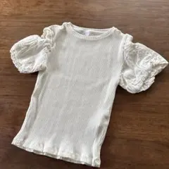 ZARA ホワイト パフスリーブ Tシャツ 152cm