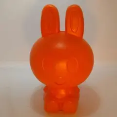 味覚糖　菓子容器　貯金箱　うさぎ　オレンジ