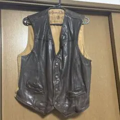 マルボロ　90s レザー ベスト