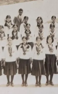 戦時資料★軍国の華「高等女学校生徒」古写真２枚　大和撫子