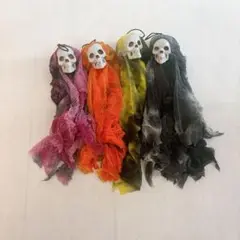 ハロウィン飾り 4個セット ゴースト 吊り下げタイプ パーティー　飾り