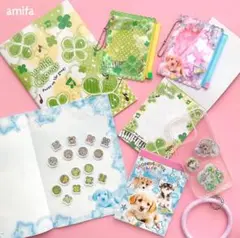 セリア　平成レトロ　アミファ　amifa メモ　クローバー　アニマル　レア