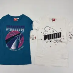 【新品・汚れあり】Tシャツ2枚セット PUMA ガールズ 120cm
