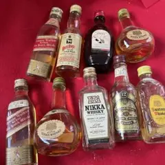 【値下げ】ミニチュアウイスキーボトル9本
