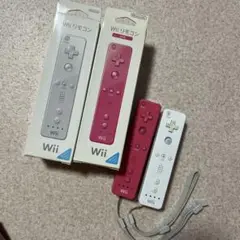 wii リモコン　ピンクと白