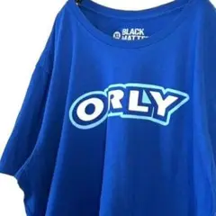 ブラックマター ORLY ロゴ Tシャツ XL ブルー 青 古着