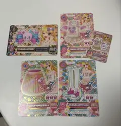 アイカツカード エンジェルシュガー　衣装カード　5枚セット
