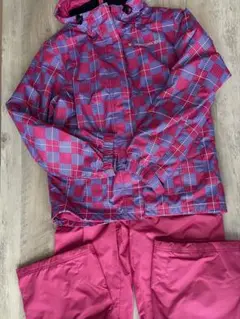 PURECONSCIOUS スキーウェア　LL ピンク　　　　　チェック