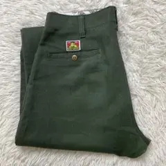 90s ベンデイビス フリスコパンツ USA製 実寸W32 グリーン 緑