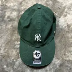 47 NYロゴ ダークグリーン キャップ