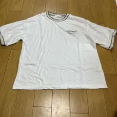 Lealimatin ストライプラウンドネックTシャツ L