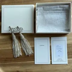 orgablanca ビジュータッセルイヤリング