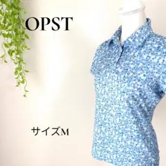 b2258　OPST　襟付き半袖カットソー　M　レディース　カジュアル　スポーツ