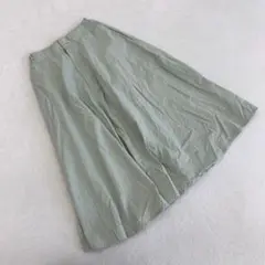 ⭐️ブランド不明⭐️ ミントグリーン 膝丈スカート フレア 清楚系 春夏