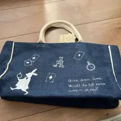 アリス・イン・ワンダーランド トートバッグ ネイビー