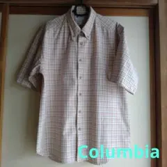 Columbia コロンビア　半袖シャツ　チェックBD　Mサイズ