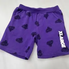XLARGE キッズ ハーフパンツ 紫色