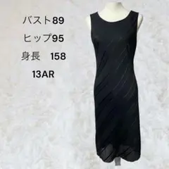 ノースリーブワンピース 13AR ブラック　L〜LL