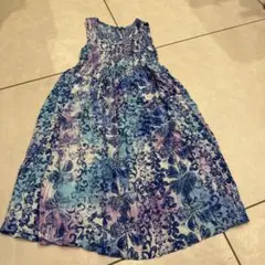 ブルージンジャー　ノースリーブ花柄ワンピース 100cm~