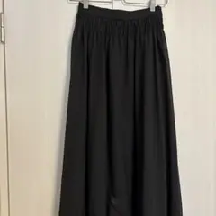 ナノユニバース　黒　ロングスカート