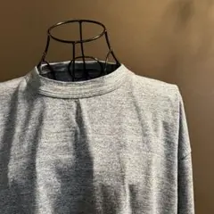 45R 綿 ブルーグレー系 星Tシャツ 男女兼用 サイズ4