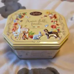 カファレル 缶ケース 小動物柄 caffarel♡