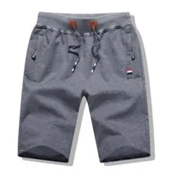 ハーフパンツ メンズ ショートパンツ 短パン グレー M〜2XL 0e
