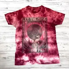 Good design Tシャツ 染め柄 ボルドー系 0185