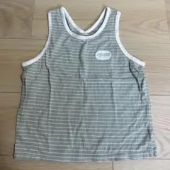 BONITO PRIMO タンクトップ オリーブグリーン ストライプ