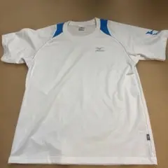Mizuno テニス Tシャツ XL ホワイト/ブルー