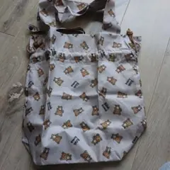 リラックマ エコバッグ クリーム色