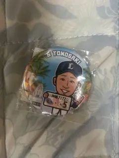 【最終価格】外崎選手　ライオンズガチャ　沖縄ver 缶バッジ　ミニタオル　セット