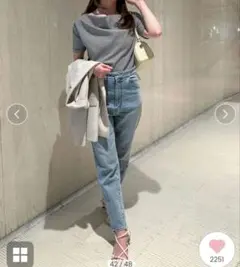 ドレープネックオフショルカットソー